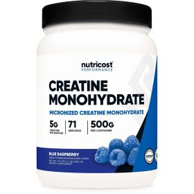 Nutricost Creatine Monohydrate Supplement Powder (500 Grams) (Blue Raspberry)