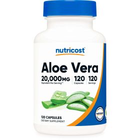 Nutricost Aloe Vera 100mg, 120 Capsules - Gluten Free, Non-GMO Supplement