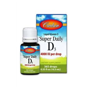 Carlson Super Daily D3 Drops, 0.35 Fl Oz