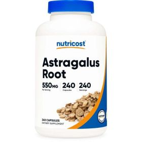 Nutricost Astragalus Capsules 550mg, 240 Capsules - Vegetarian, Non-GMO and Gluten Free Supplement